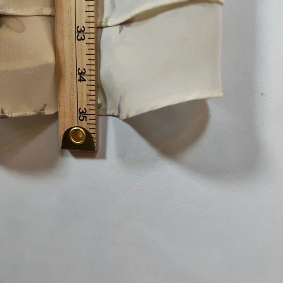 Scarlett Women's Size 6 Floral Polyester Beige Sleeveless Mini Dress - Picture 9 of 12